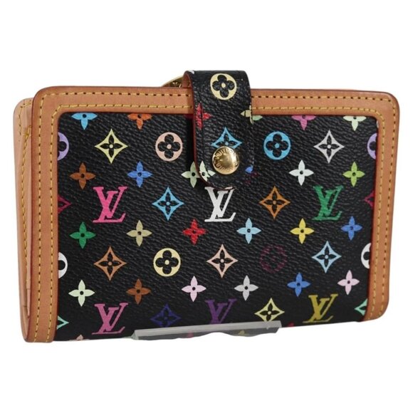 LOUIS VUITTON Multicolor Portefeuille Viennois Wallet Black - Picture 1 of 16